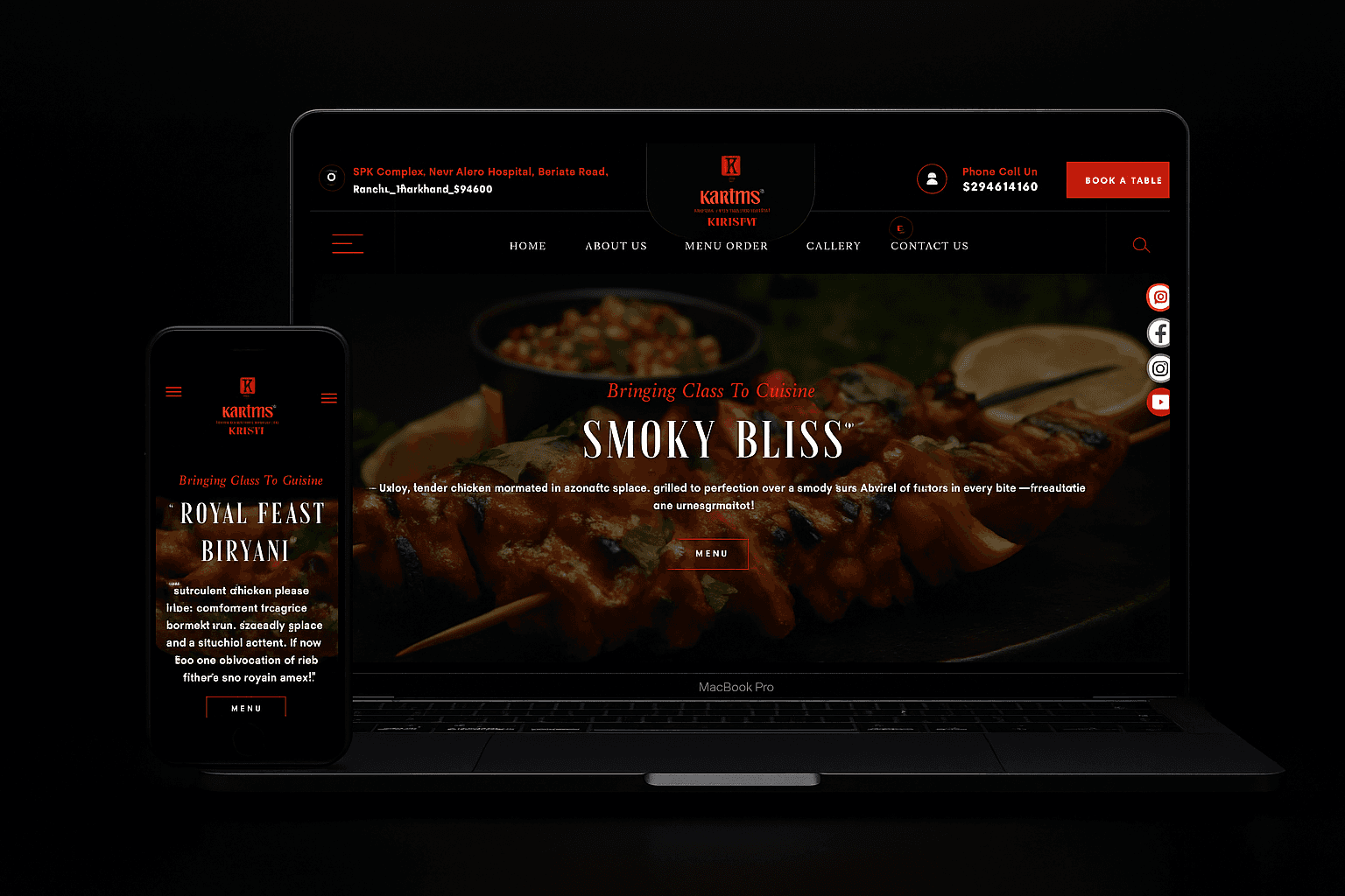 Karim’s Bariatu — Premium Restaurant & Hospitality Website